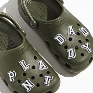 NEW Crocs Jibbitz PLANT DADDY letters - 10 charms Jimmy Fallon Plant Dad